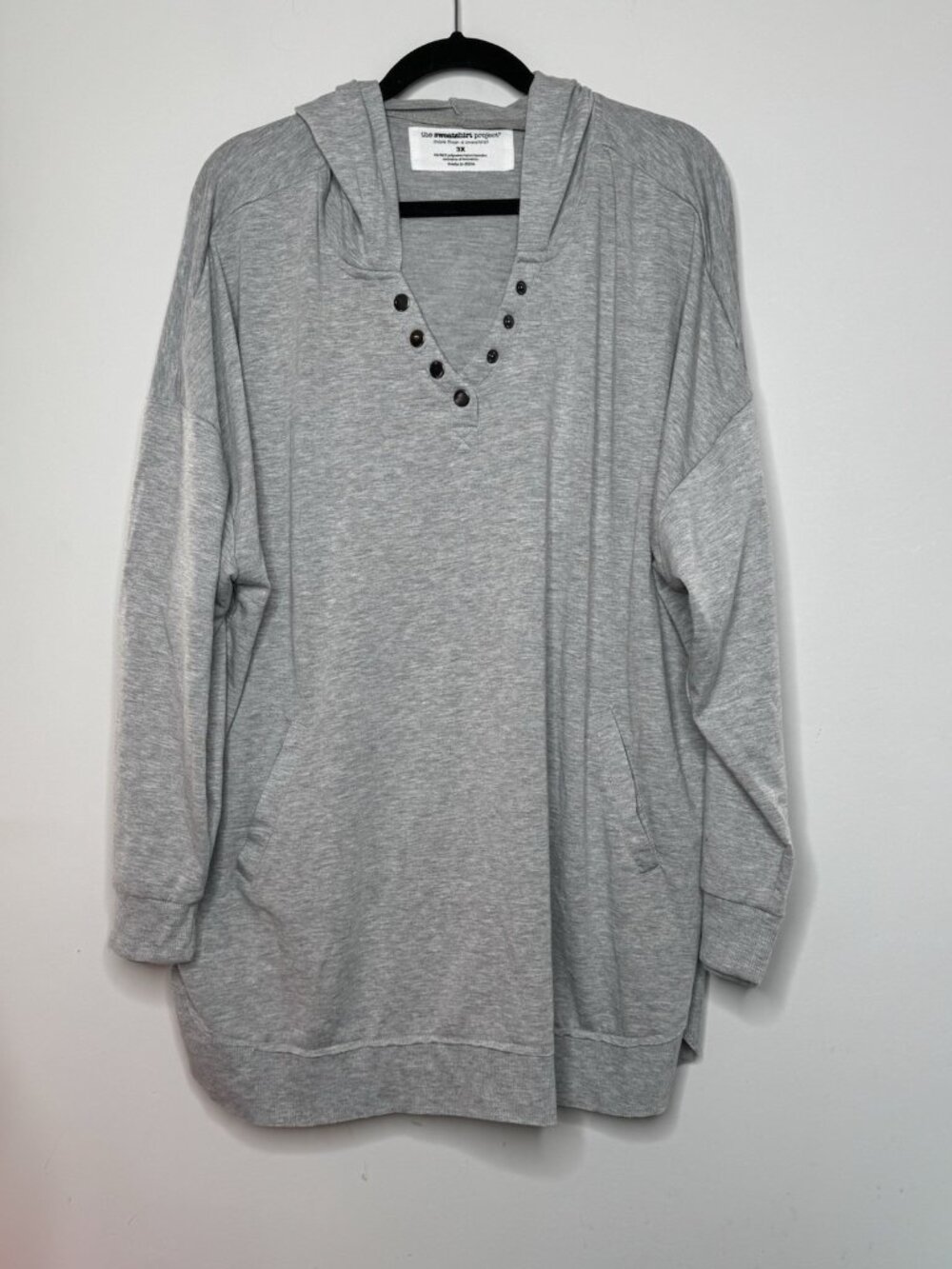 The Sweatshirt Project Plus Size 3XL Woman’s Sweatshirt Lounge Comfy 3/4 Sleeves